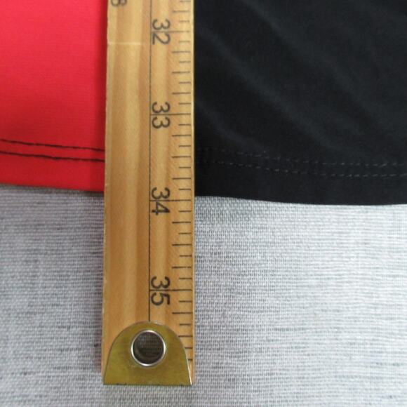 Ellen Parker Dress Womens L Red Black Sleeveless Colorblock Mod Retro Bodycon - Picture 6 of 10